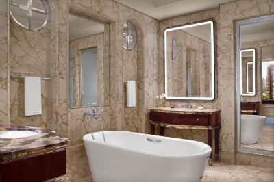 ペントハウスルーム、1キングベッド、シティスケープビュー セントレジス・シンガポール（ステイケーション可）の写真