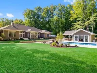 Luxury Estate–Pool, Pool House, Theater, Game Room, Putting Green–Steps to Beach Hotels in Casco Township