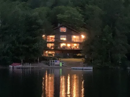 Private Sandy Beach with 125 feet of lake frontage