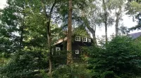 Cosy wooden house in the English style