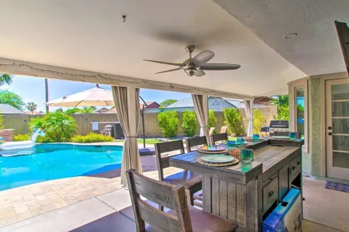 New AZ Oasis, Fire Pit, Yard, Grill, & Hot Tub!