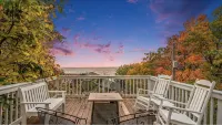 Lake Michigan Sunset Views from updated Macatawa home w/private beach access