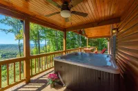 Stunning Mtn Views, Hot Tub+Fire Pit, Fireplace~Grill, WiFi, Private, Near Town!