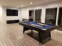 Luxury 4BR4Ba Basketball Court, Hot Tub Spa, Foosball, Pool Table, Tesla Charger