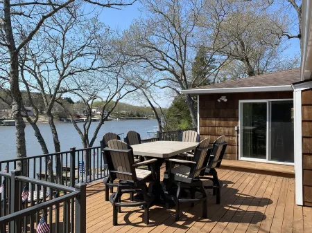 Single level home in a gentle, quiet , deep water cove  at Lake of the Ozarks .