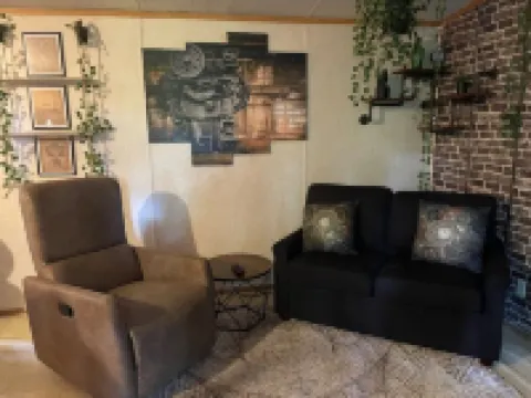 Lake views in fall, sleeps up to 4 with a hot tub.