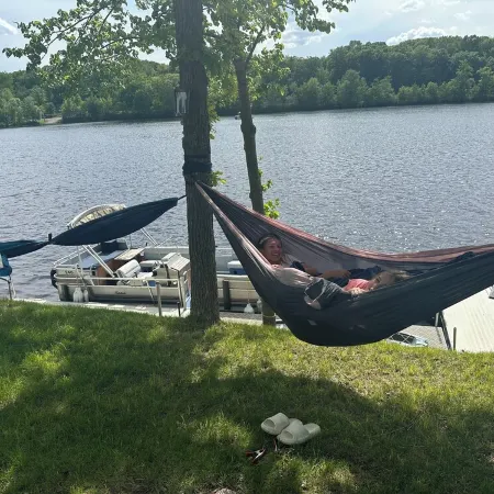 Codax Retreat is a newly constructed cabin on the Chippewa River