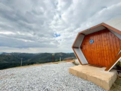 Domo Geodésico com banheira