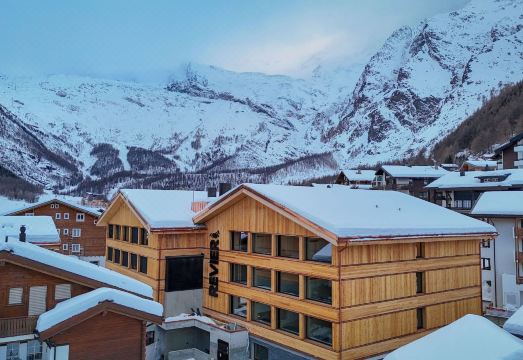 호텔에서 바라본 설경