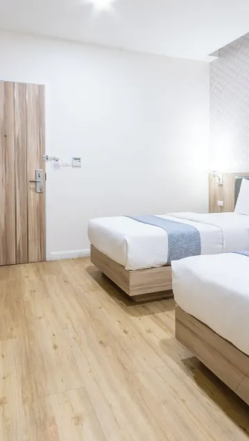 ห้องดีลักซ์เตียงแฝด ไม่มีหน้าต่าง