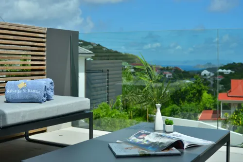 Rêve de Saint Barth - Vue Mer - Piscine Chauffée & Jacuzzi - Havudsigt