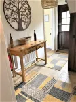 Fairlie Cottage Overlooks the River in Bourton-on-the-Water parking for 3 cars.