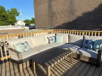 4 bed 2 bath unit on Campus Corner with rooftop deck - sleeps 12