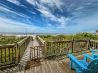 Amazing beach front 4 bedroom house Dog friendly children welcome gated  deck Hotels in North Topsail Beach