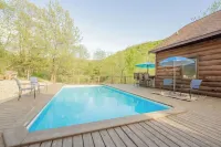 Buffalo County Log Cabin w Guesthouse and pool