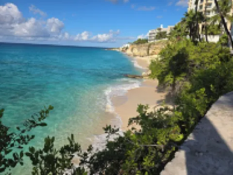 Beachfront condo at beautiful Cupecoy Beach Club.  2 bedroom, 3 bath, amenities!