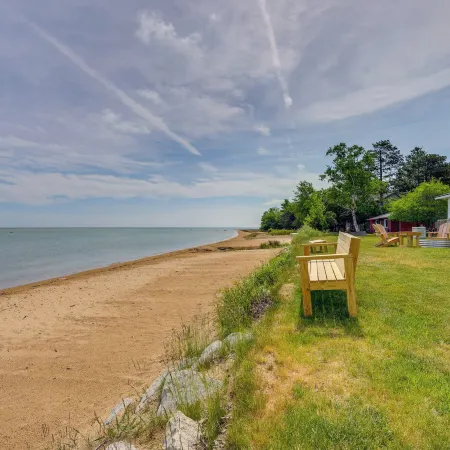 Waterfront Lake Huron Getaway w/ Private Beach