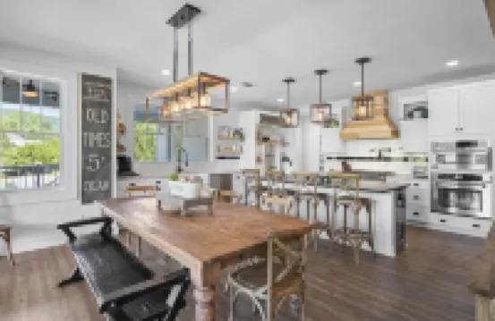 Brand New Lake Front-6 Br 7 BA Home with Direct Views of Rumbling Bald