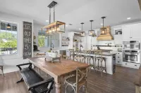 Brand New Lake Front-6 Br 7 BA Home with Direct Views of Rumbling Bald