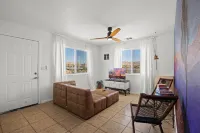 Cute adobe home walking dis.2 dt with fire pit and yard
