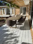 Light modern airy beachy feel house. Pet friendly