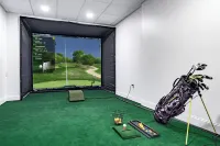 Indoor Golf Simulator, Outdoor Putting Green, next to the famous RTJ golf course