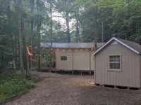 Custom Design Safari Tent Overlooking a Serene Running Creek & Natural Waterfall - Boutique