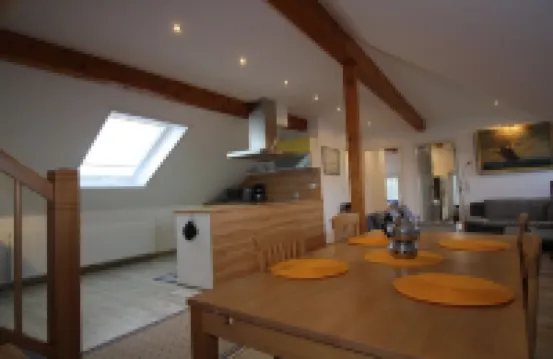 Vacation apartment "Nordlicht" with large garden in the heart of Pilsum