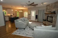 Pet friendly enclosed yard and close to town