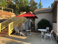Cozy Lakefront Log cabin with miles of view plus small beach!