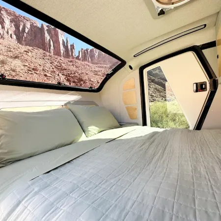 Red Rock Base Camps Teardrop Trailer #2. Take your hotel room outside!