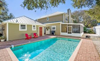 Beach House Pool Golf Cart Game Room BBQ