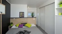 Modern mobile home with barrel sauna and whirlpool (WA104)