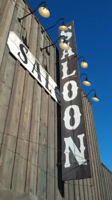 Downtown Bigfork Montana on the Swan River and Flathead Lake.