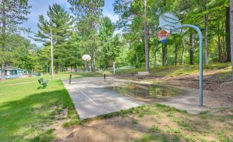 Deck and Fire Pit Beachfront Home in Gaylord!