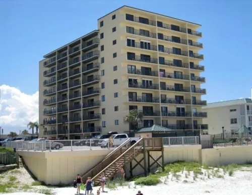 beachside condo with ocean and river views, new pool & onsite beach access