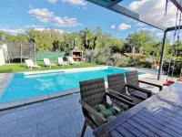 Two-storey house with pool Hotels in Murine