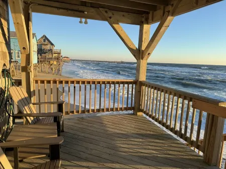 Oceanfront Obx Getaway with Hot Tub • Game Room • Epic Scenery • Backyard Beach!