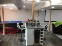 Privacy, entertainment, comfort galore 2 BR LR 1BA Home Theater, Pool Table