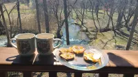 NC Cabin Creekside: Stunning Creek Views, Sleeps 7 —5 Stars