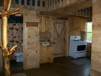Private Amish Log Cabin Getaway Hotels in Jackson County