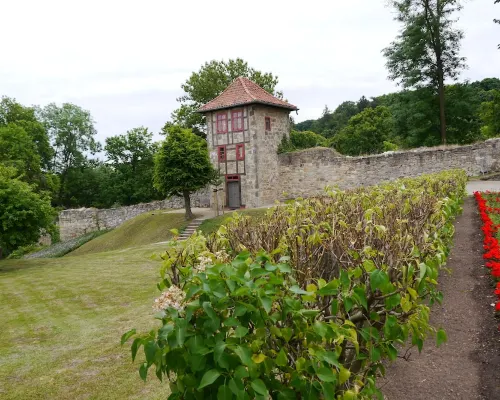 125m² vacation apartment below the castle, with a view over the Harz foreland Hotéis em Blankenburg