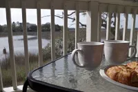 Tranquil tidal marsh setting