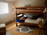Cabin near Flathead Lake is walking distance to food, shopping and lake view.
