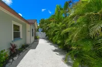 Private heated salt pool at OHasis Getaway and only 200 steps from the Beach!