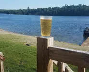 A beautiful two Bedroom house located on Green Lake in Maine.