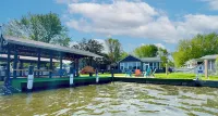 Waterfront Cabin with Hot Tub, Outside Bar & Private Dock!
