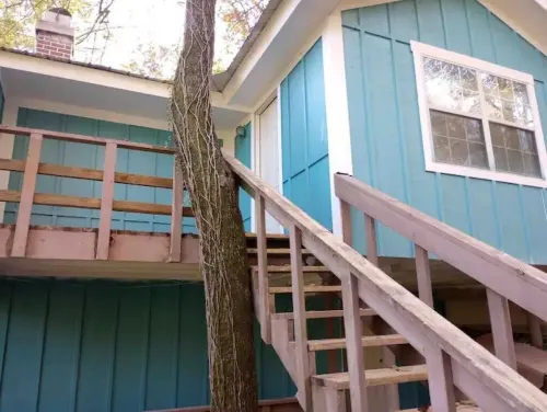 Smurf House on Thomas Mill