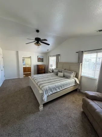 Cozy 4 bedroom family getaway home. Pet friendly home.