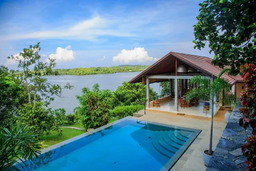 Elevated Villa Overlooking Tranquil Koggala Lake Hotels in Koggala